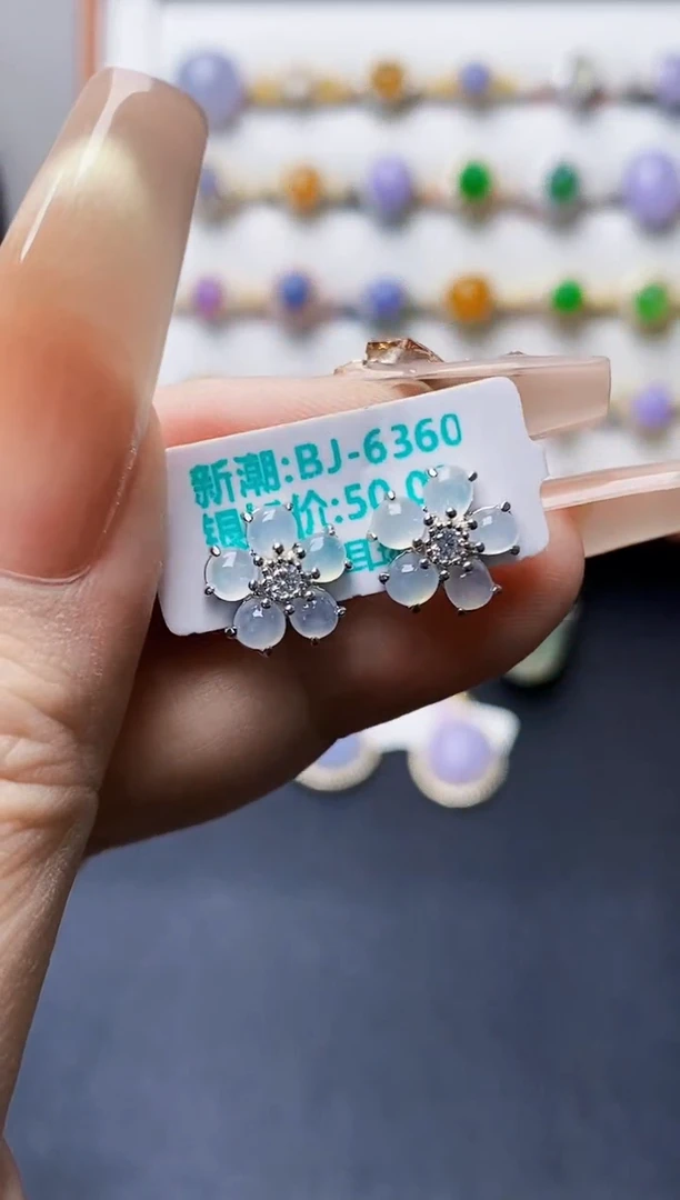 银S925镶嵌戒指翡翠1049