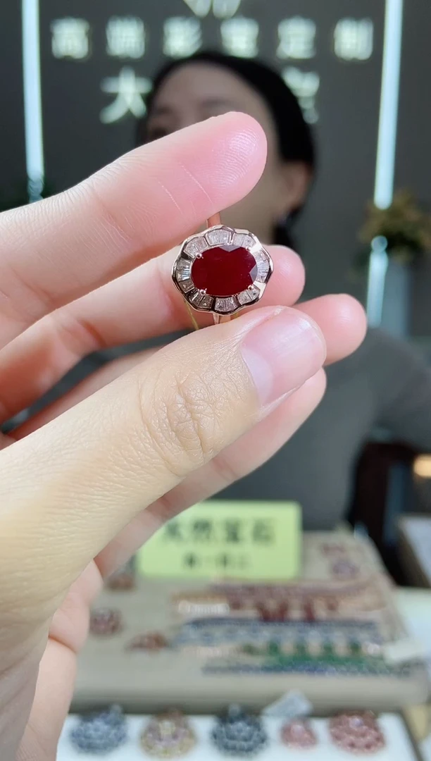 【闪购商品】红宝石手饰银S925镶嵌手饰