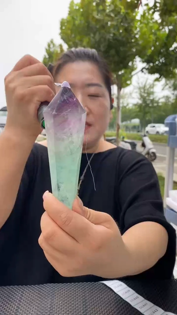 未镶嵌权杖萤石萤石权杖D635