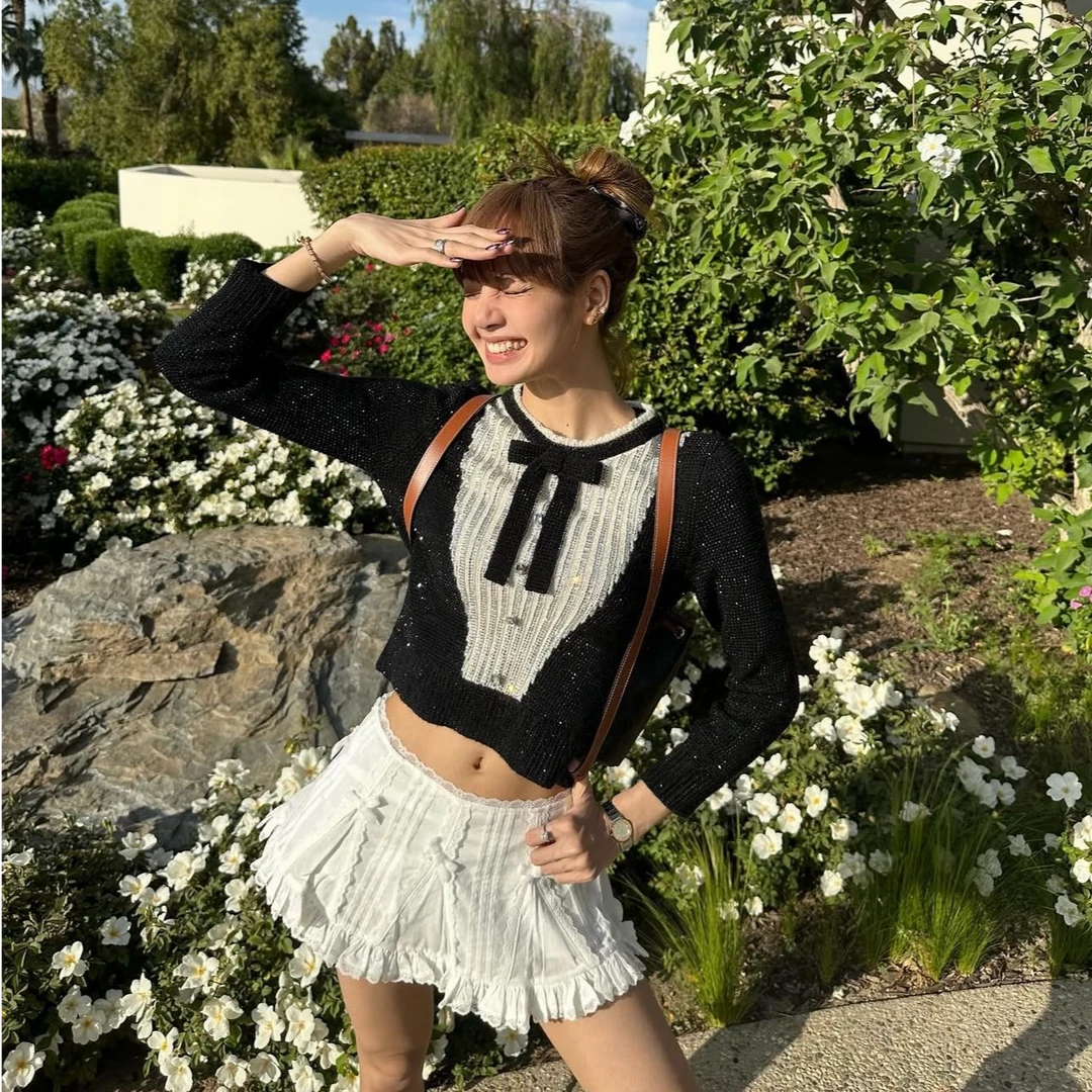 Lisa同款蕾丝花边半裙 | 25014