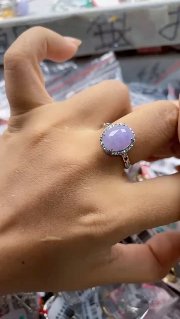 银S925镶嵌戒指翡翠333333   10