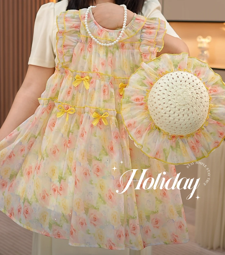 女童连衣裙2025新款洋气夏款仙女裙子