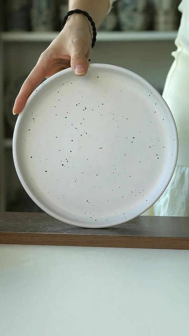 微瑕泼墨白烤盘20cm@4-2@