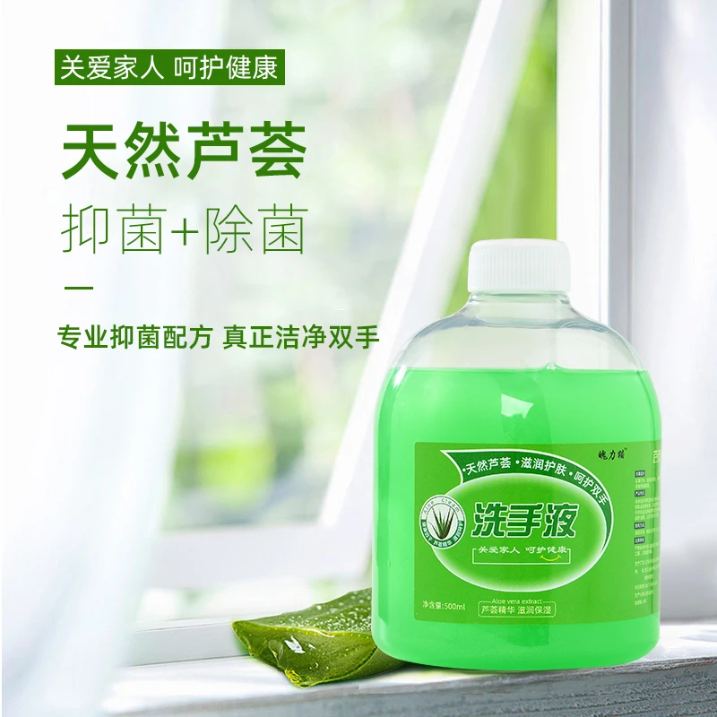 【拍一发二】型芦荟清爽洗手液家用清香型清新保湿500g温和萃取精华