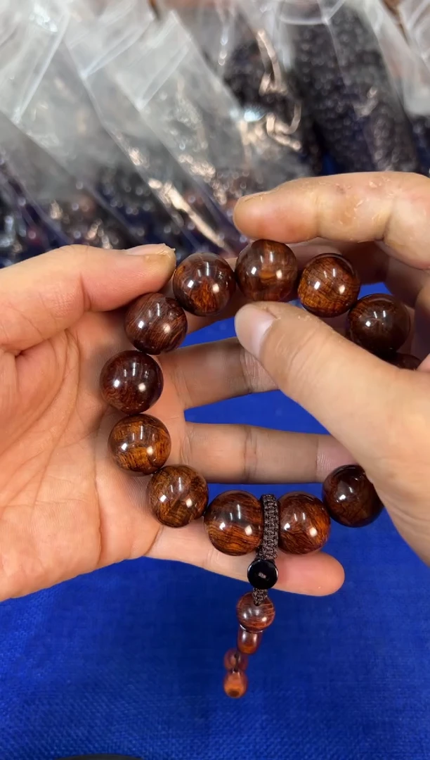 手串/手链黄花梨/降香黄檀1.8水波纹手串