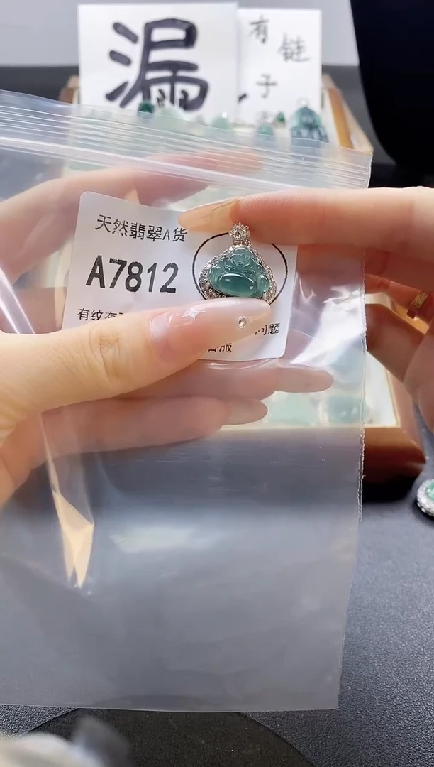 吊坠(赠链)未镶嵌翡翠天然翡翠A货