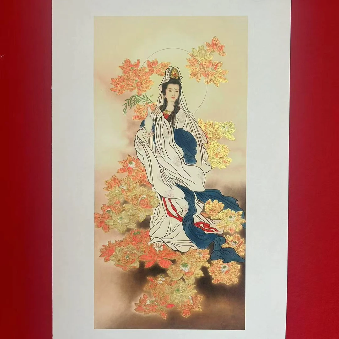 步步生莲--汉彩国画