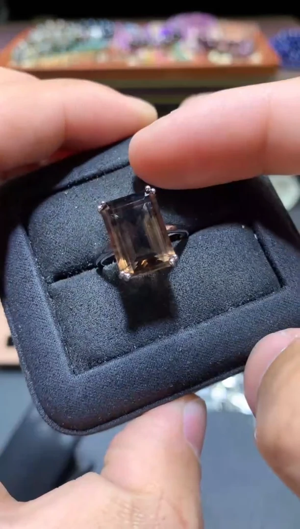 【闪购商品】烟晶戒指未镶嵌G65【多样性发其一】