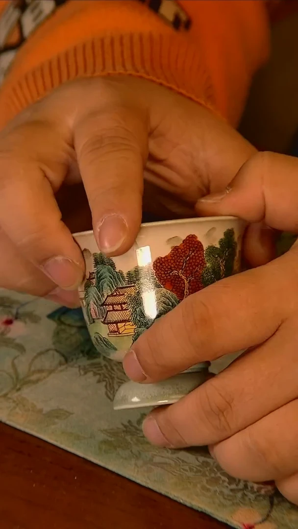 杯手工手绘杯杯很美丽