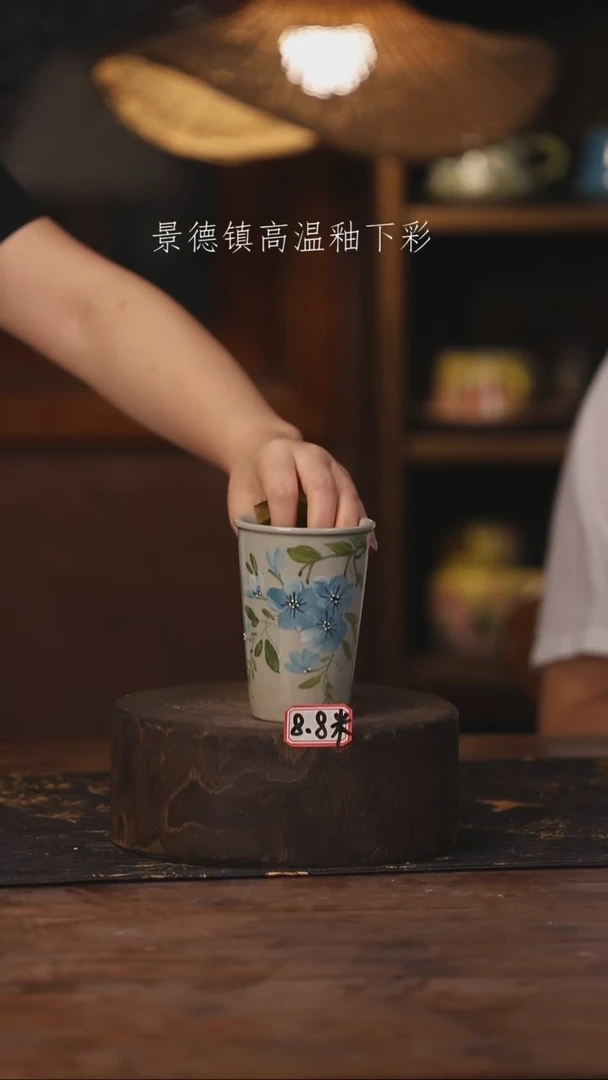 陶瓷景德镇高温釉下手绘陶瓷031