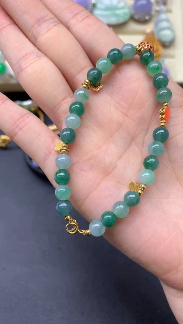 【闪购商品】翡翠手链未镶嵌338中国好珍宝1