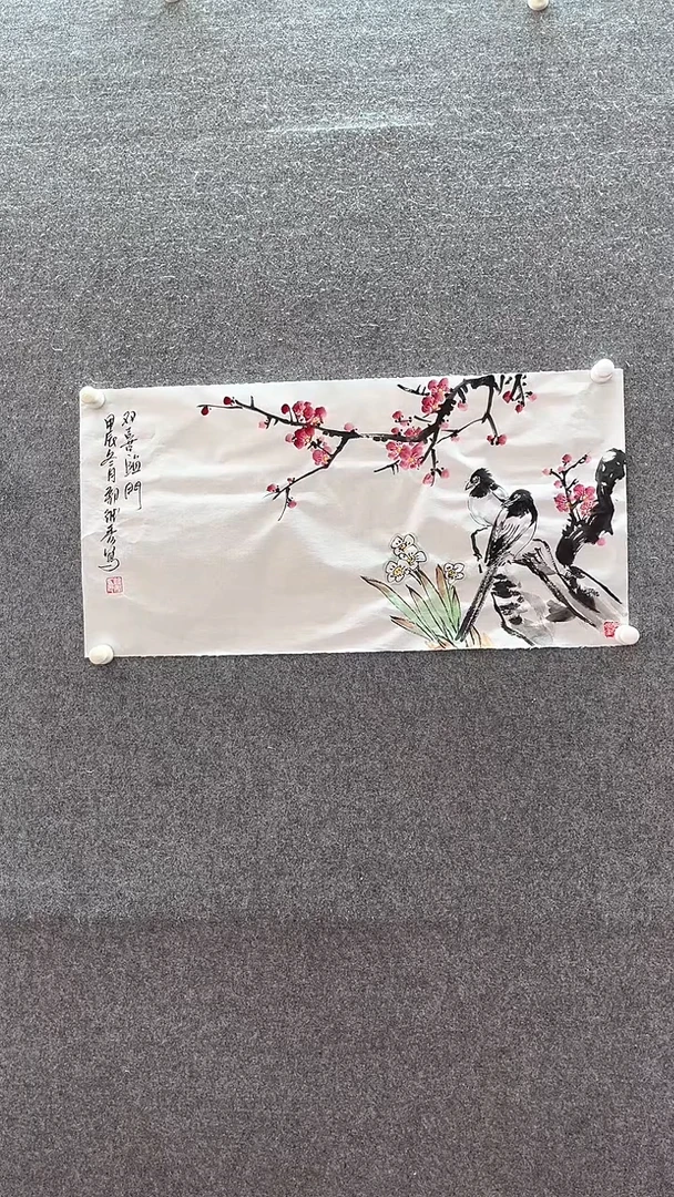 【闪购商品】国画双喜临门、、手绘