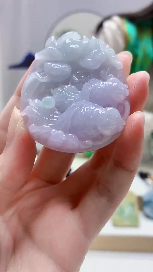 未镶嵌定制翡翠4852zm-毛货挂件96