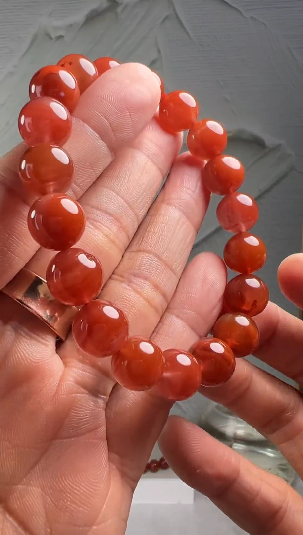 手串未镶嵌南红玛瑙南红玛瑙（默认微瑕）