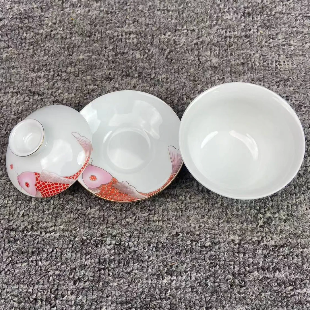 富贵有余尚古盖碗E11