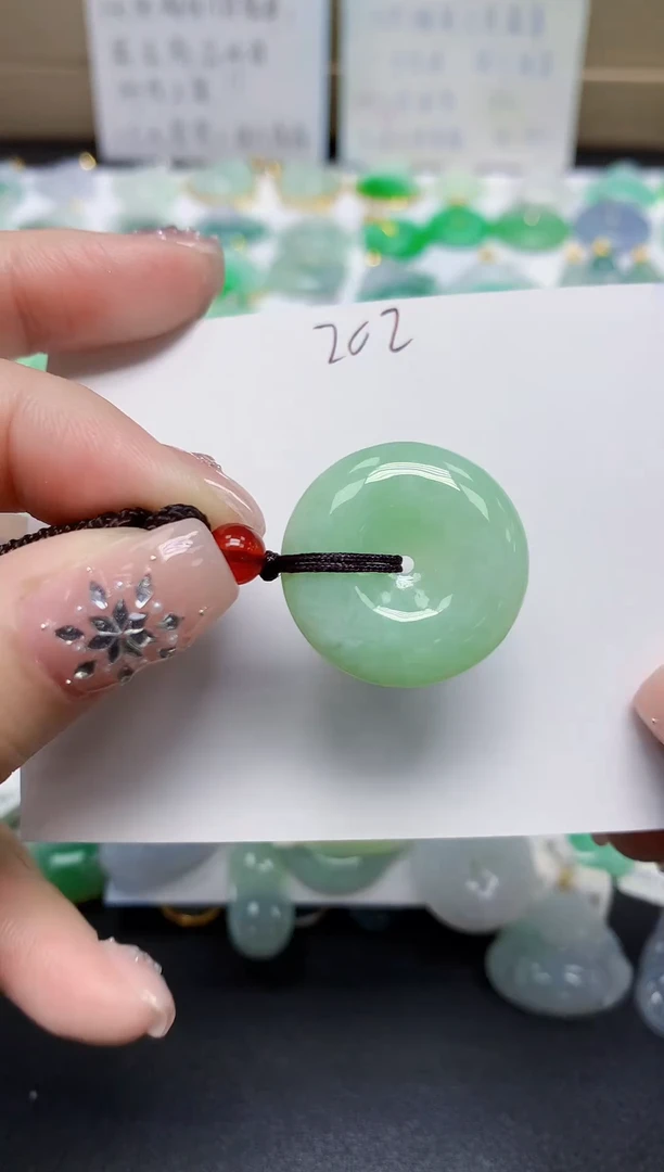 颈饰未镶嵌翡翠天然缅甸翡翠A货翡翠百元以上9元证书费自理