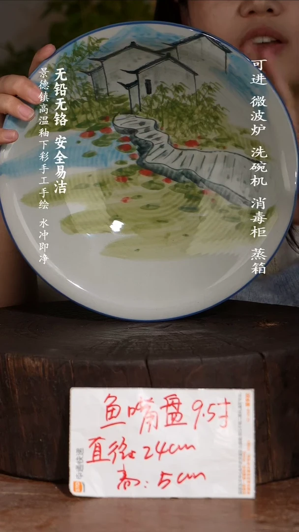 碗陶瓷景德镇高温瓷釉下彩手绘陶瓷