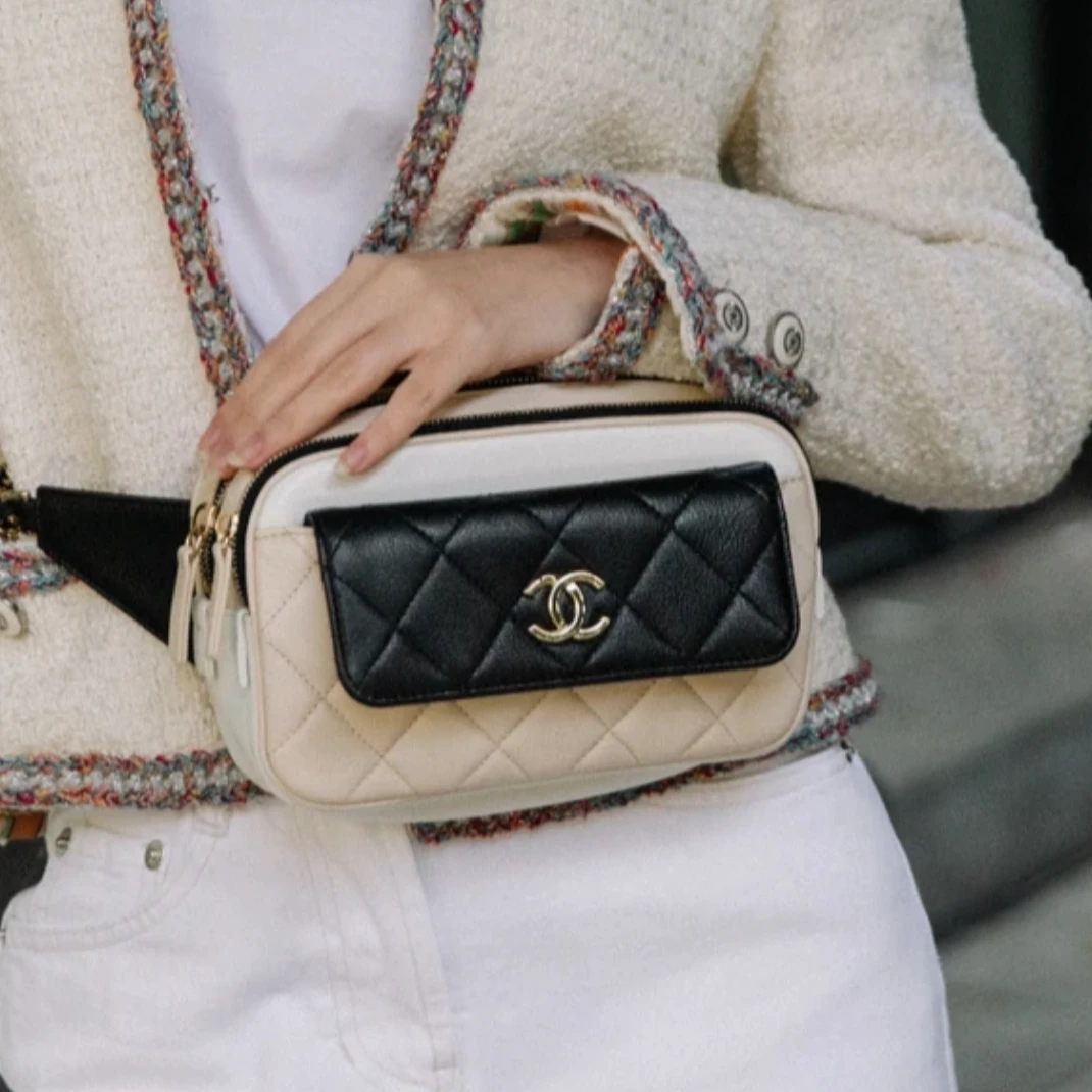 99新 Chanel/香奈儿 香奈儿 拼色相机包