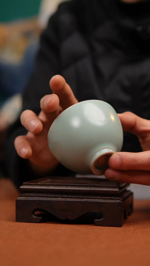 【闪购商品】瓷片原产地原矿仿古鸡心杯微瑕福利