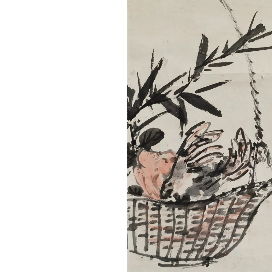 【辽拍】V240708-1-06《花卉》（1.3平尺) 纸本镜片 ws1111