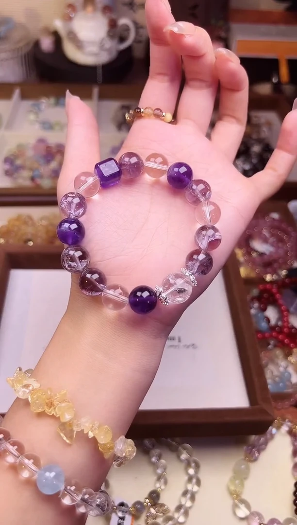 未镶嵌手串水晶紫水晶