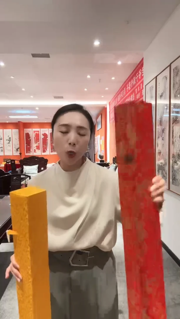 书法雷畅胜 北国风光书法+牡丹蓝托底 带锦盒