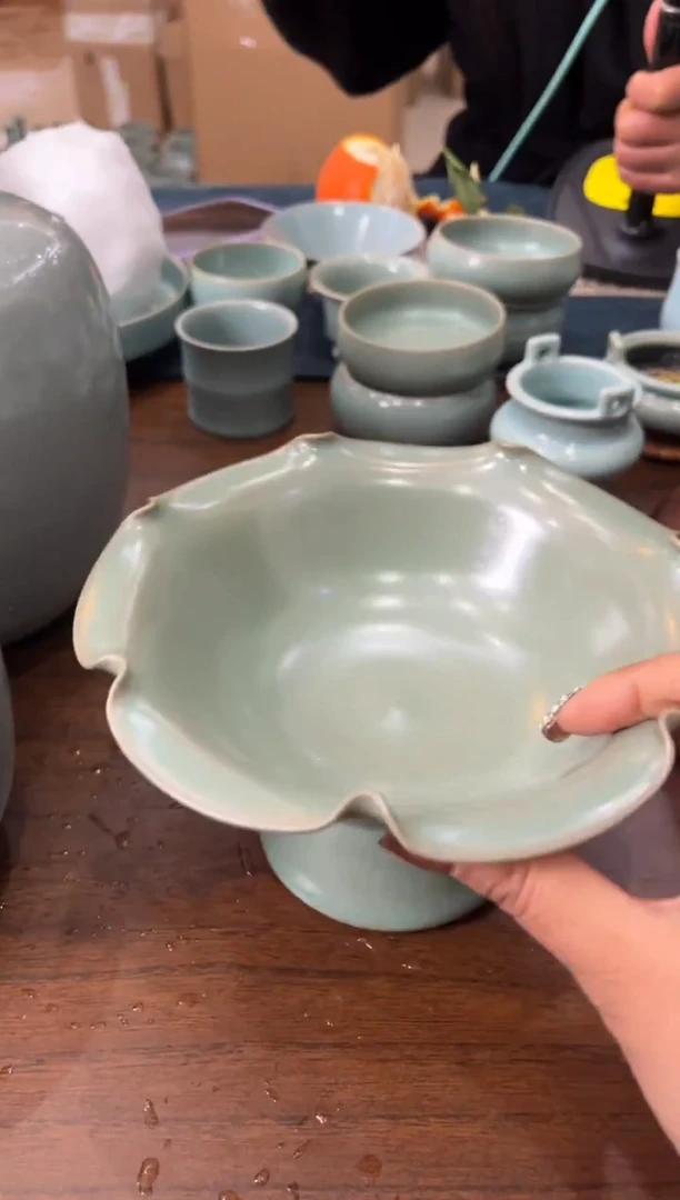 瓷片原产地原矿釉汝瓷