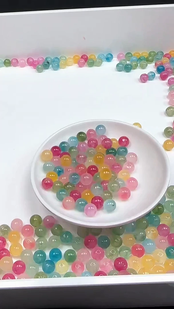 未镶嵌珠宝半成品碧玺小灯泡多宝碧玺N466卡8mm散珠25颗