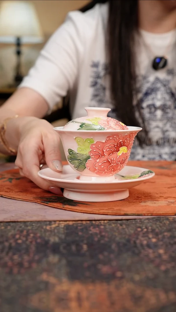 杯景德镇陶瓷杯碗柴烧多人