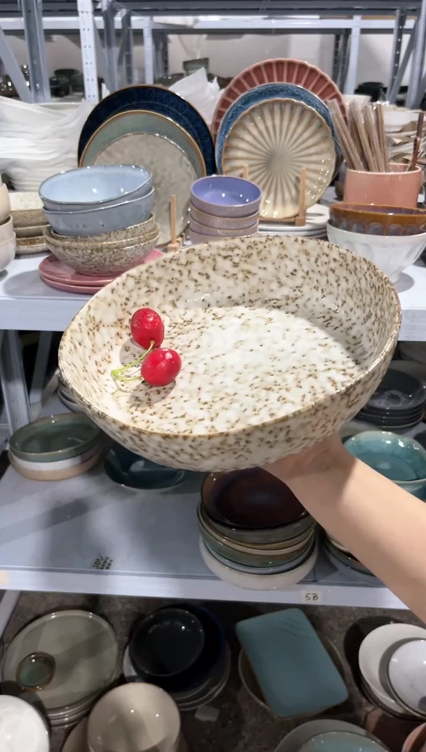 【闪购商品】瓷片外贸尾货瑕疵满20包邮X J3A大深盘