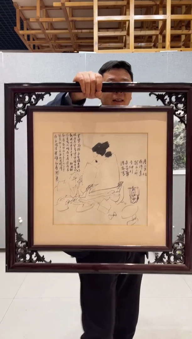 国画869W西京仕女图人物30*30