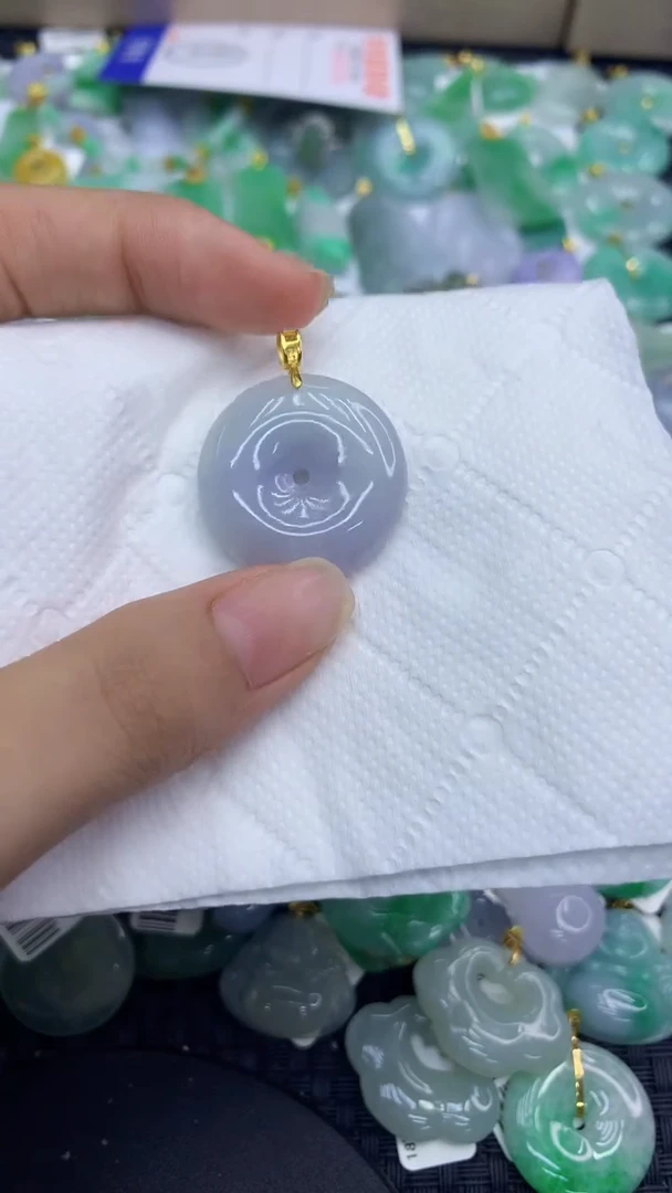 颈饰未镶嵌翡翠天然缅甸A货翡翠