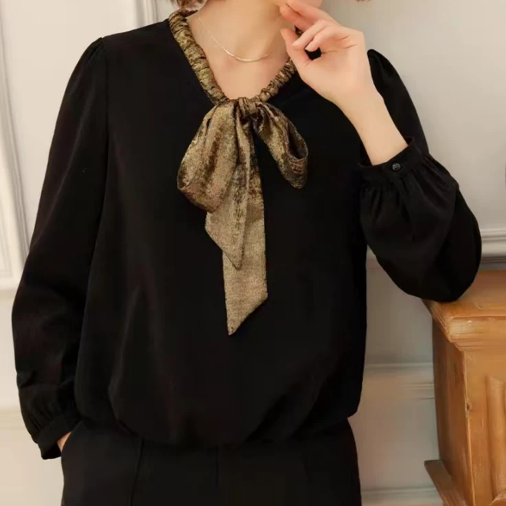 226款金色飘带洋气小衫-Lz