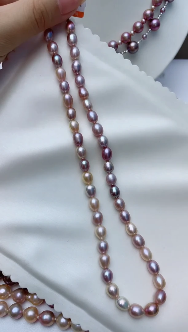 淡水珍珠未镶嵌颈饰W19