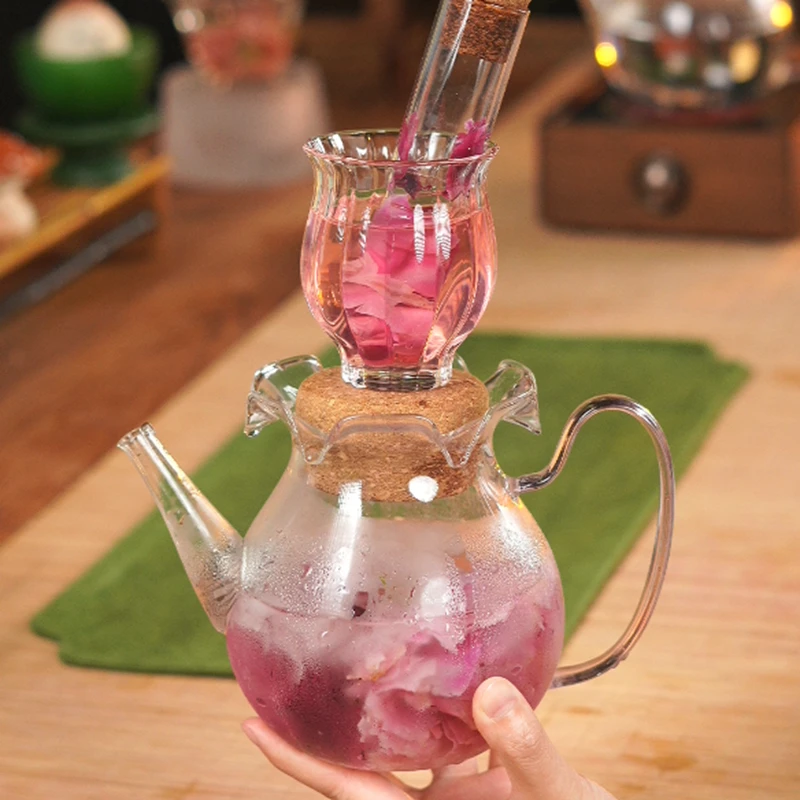 【双11专属福利】粉色 花口壶