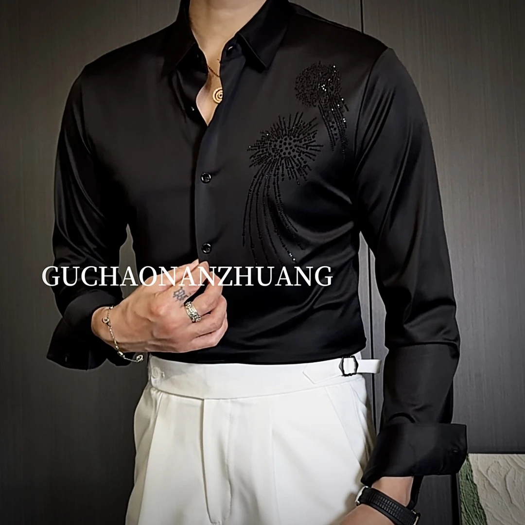 重工烫钻衬衫断码清仓捡漏