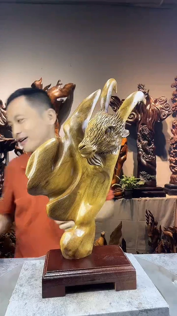 金丝楠阿*哥小叶桢楠随行摆件26