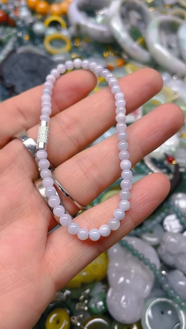 翡翠未镶嵌颈饰3MM/N/翡翠A货,一件也是批发价