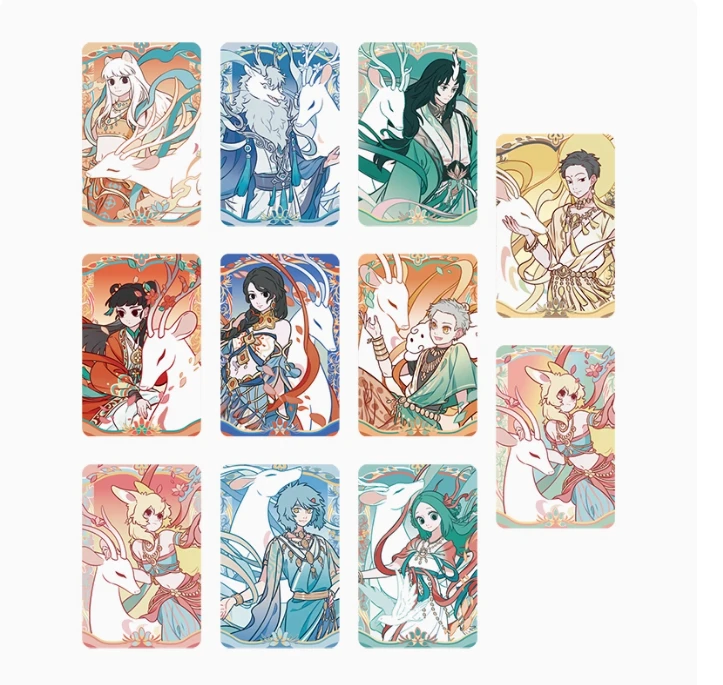 非人哉X敦煌画院联名九色神鹿----马口铁徽章盲盒吧唧【盲盒/拆盒】