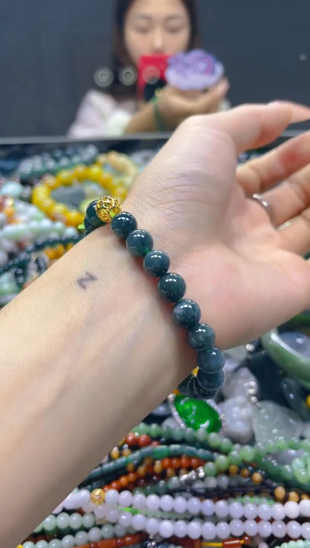 颈饰未镶嵌翡翠7MM