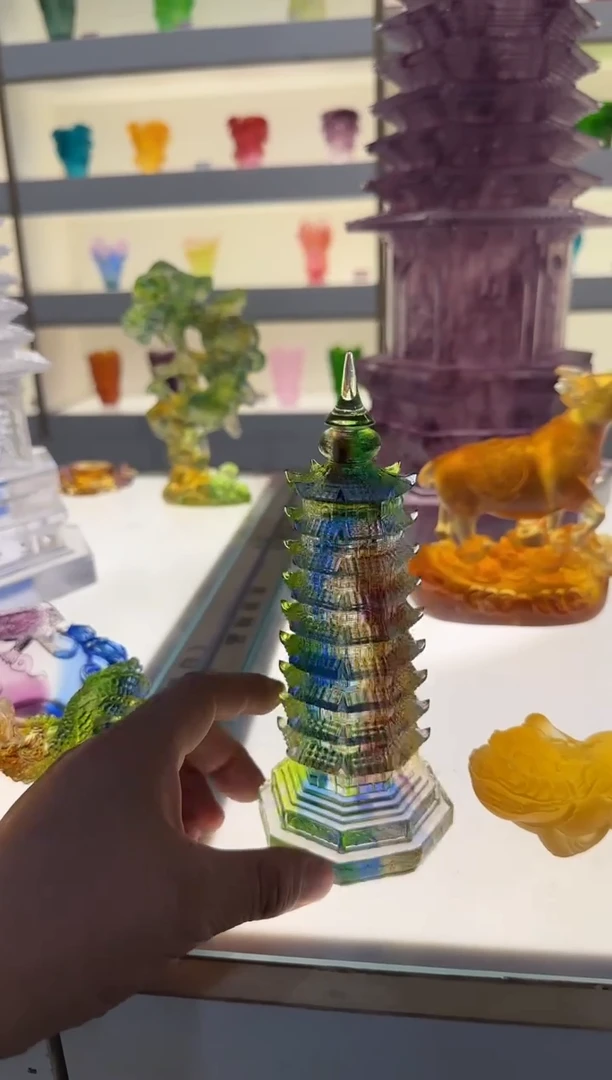 手工艺品琉璃18厘米文昌塔