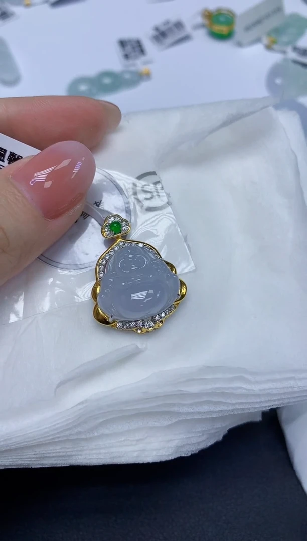 颈饰未镶嵌翡翠天然缅甸翡翠A货多样性发一件