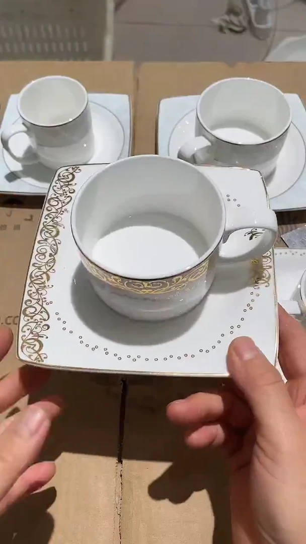 瓷3号咖啡杯碟大