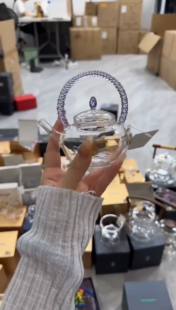 @@禾器晶彩珠连壶浅紫色