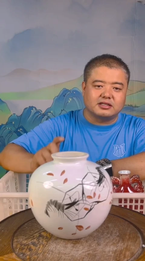 摆件景德镇陶瓷青花摆件89