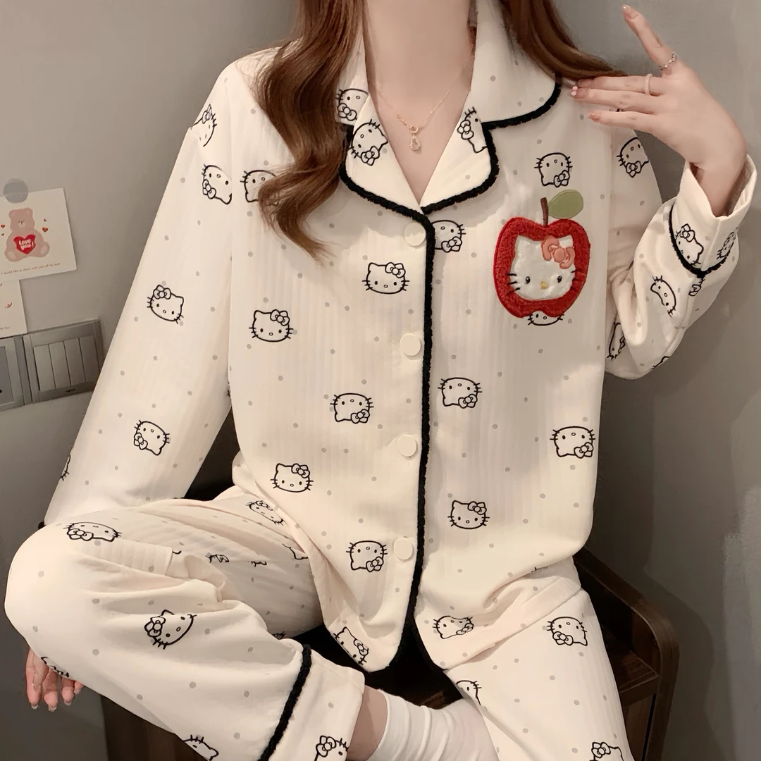 2025新款睡衣女款秋冬保暖空气棉夹层加厚女士春秋长袖家居服套装