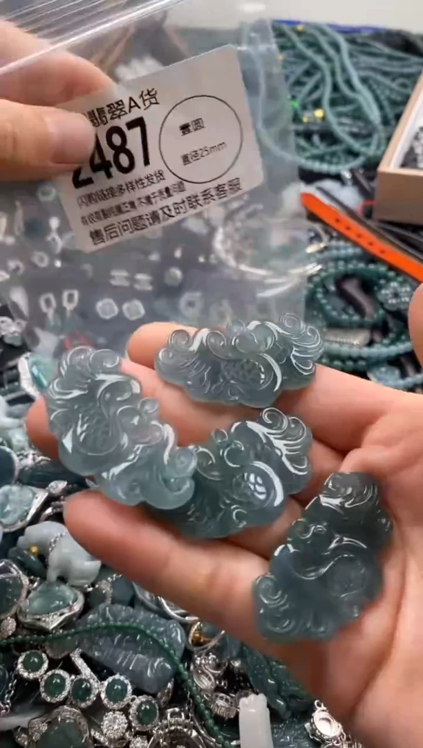 【闪购商品】翡翠颈饰未镶嵌多样性发其一2487