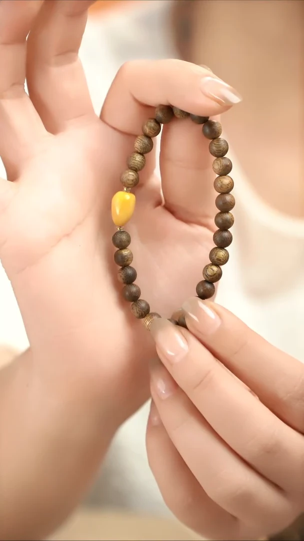 手链蜜蜡未镶嵌闪购蜜蜡正圆珠单圈手串