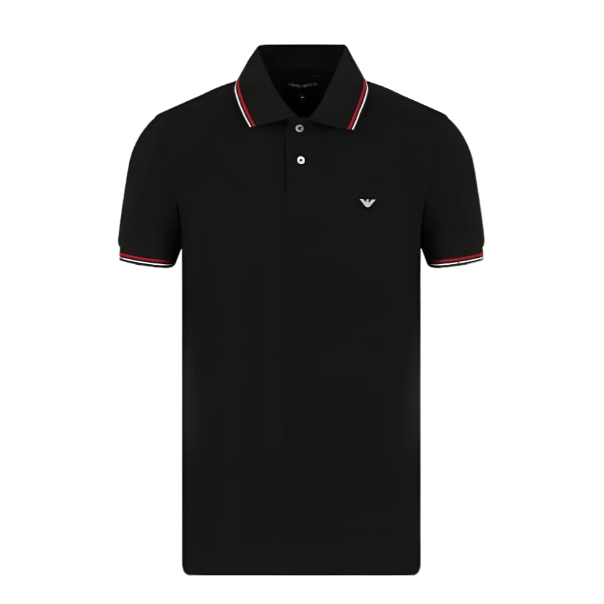 Emporio Armani/安普里奥·阿玛尼男士商务休闲透气翻领短袖Polo衫