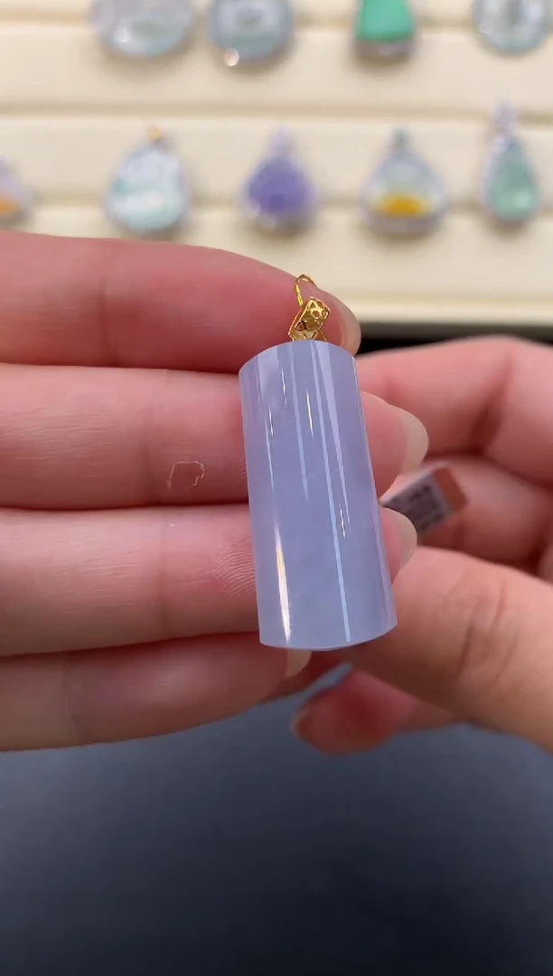 【闪购商品】翡翠颈饰18K金镶嵌D677